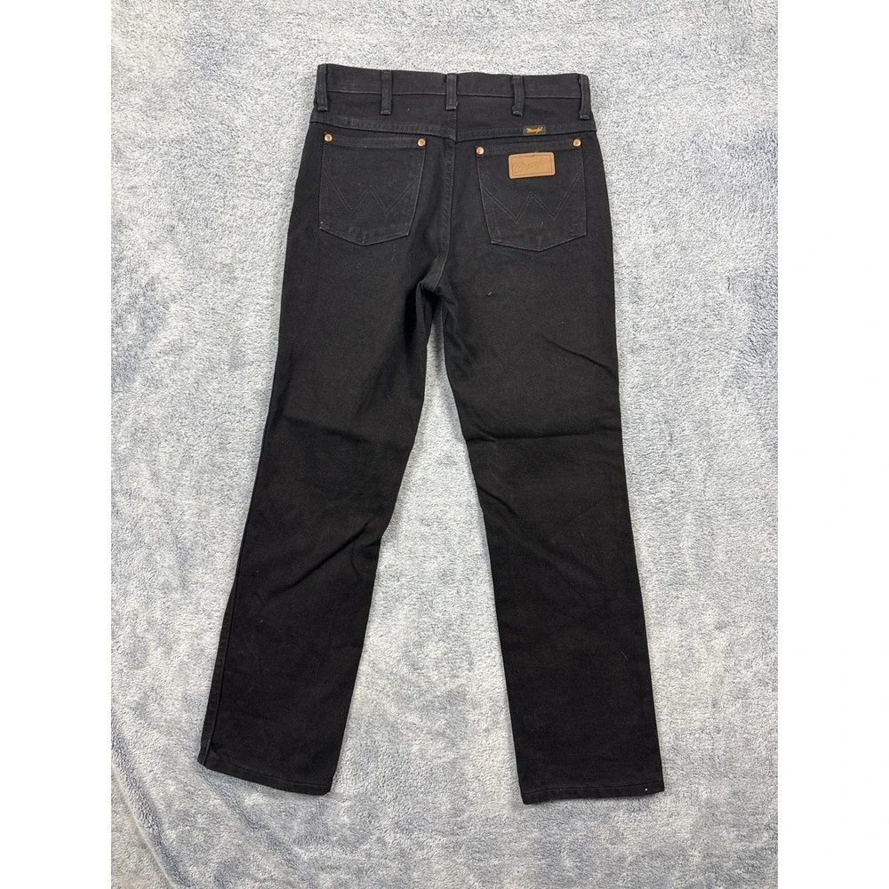 Wrangler Mens 30x30 Black Cowboy Cut Slim Fit Jeans 936WBK Western Denim Pant